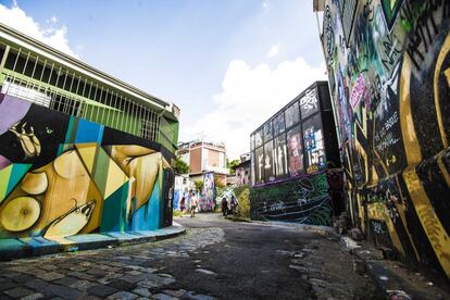 Las calles del Beco de Batman conforman un verdadero museo al aire libre, con la exposición permanente y gratuita de las obras de varios artistas.