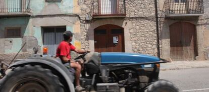 Casa donde viv&iacute;a el detenido en Castelldans.