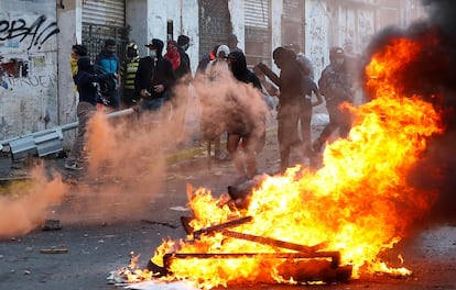 Protestas contra el Gobierno chileno en Valparaíso el pasado lunes.