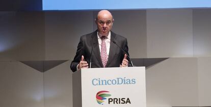 Luis de Guindos, ministro de Economía, Industria y Competitividad.