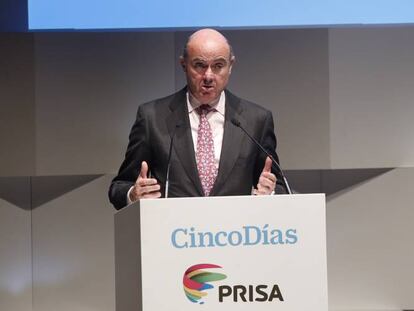 Luis de Guindos, ministro de Economía, Industria y Competitividad.