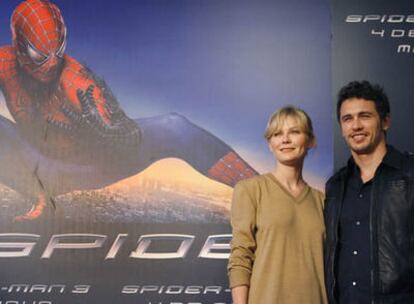 Kirsten Dunst y James Franco presentan 'Spider-Man 3' en Madrid