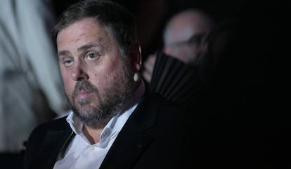 Oriol Junqueras ayer en Tarragona.