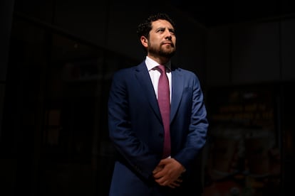 Claudio Castillo, director del Servicio de Protección Especializada a la Niñez y Adolescencia, en Santiago, el pasado 7 de abril.