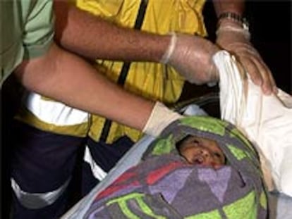 La recién nacida que llegó ayer en patera a Fuerteventura.