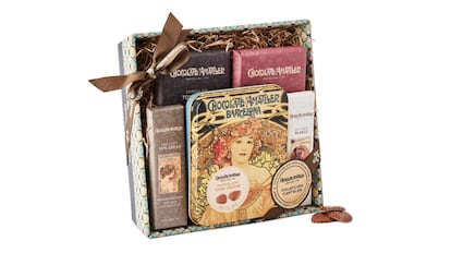 Caja regalo de chocolates Amatller para San Valentín