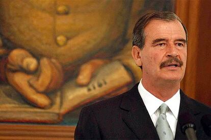 Vicente Fox en un acto oficial cuando era presidente de México.