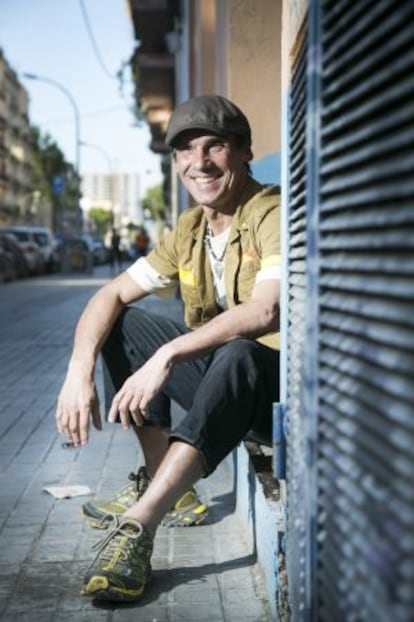 El artista manu Chao en Barcelona.