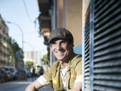 El artista manu Chao en Barcelona.