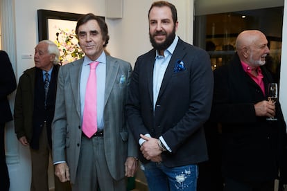 Manolo Segura y Borja Thyssen, en Madrid el pasado febrero.