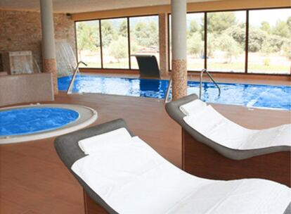 Las instalaciones del Spa del hotel rural Los Nogales en Sierra Cazorla