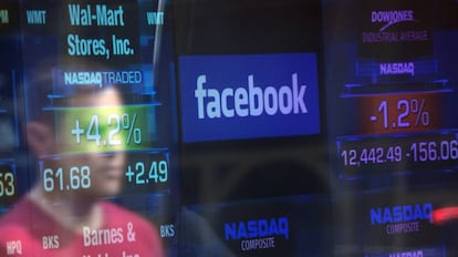 Cotação do Facebook na Nasdaq.