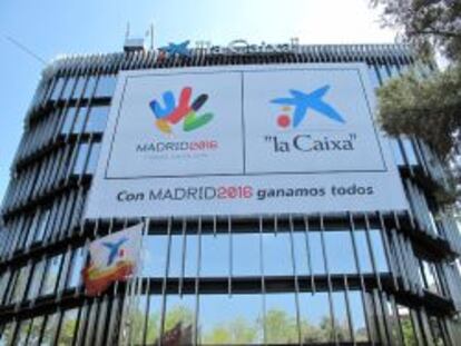 Sede de La Caixa en Madrid, en el Paseo de la Castellana.