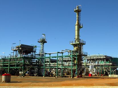 Vista general de una planta de gas de Sasol en la provincia de Inhambane, en Mozambique.