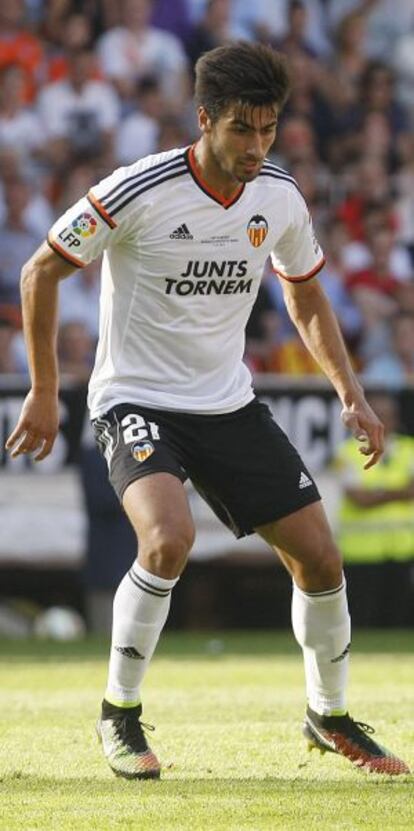 André Gomes, durante el partido ante el Atlético