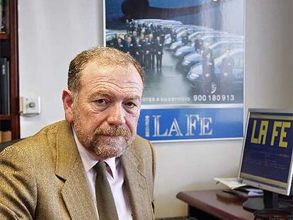 Juan Manuel Suárez Zapata, en la sede de La Fe en Vigo.