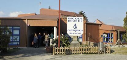 Fachada de la escuela infantil-guardería de la Obra Social de Novacaixagalicia en Moforte