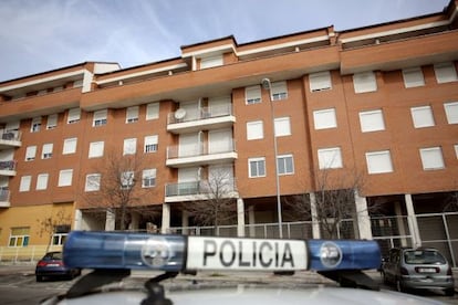 Fachada del edificio ocupado en la calle Fernando Largo Caballero
