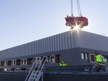 Construction underway on the new CUN proton therapy center in Madrid.