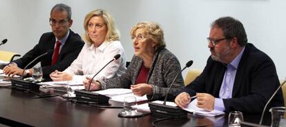 Participantes en la Junta Local de Seguridad de Madrid, reunida este martes.