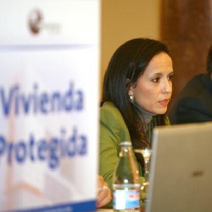 La ministra Beatriz Corredor, en unas jornadas sobre Vivienda de Protección Oficial.
