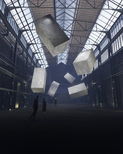 Proyección de la obra 'Drifters', en el futuro Museo Drift.