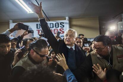 Andr&eacute;s Manuel L&oacute;pez Obrador en Nueva York. 