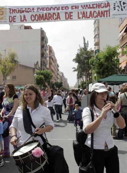 Participantes en la trobada de ayer en Sant Joan.