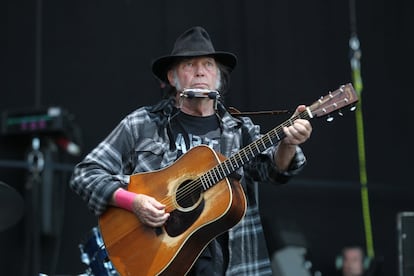 El artista canadiense Neil Young cerró la última jornada del Festival Mad Cool.