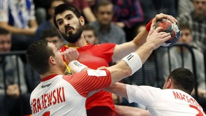 Gurbindo, durante el duelo ante Polonia, en Ir&uacute;n.