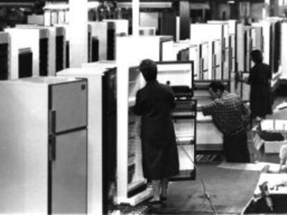 Montaje de frigoríficos en Fagor en 1987.