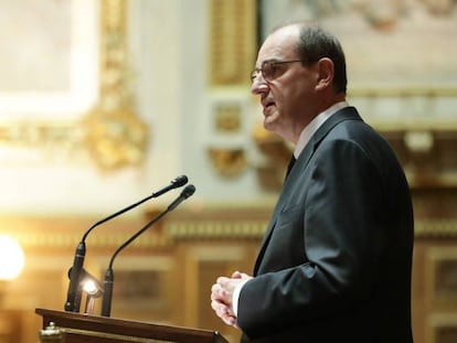 El primer ministro de Francia, Jean Castex, en una comparecencia en la Asamblea Nacional. 