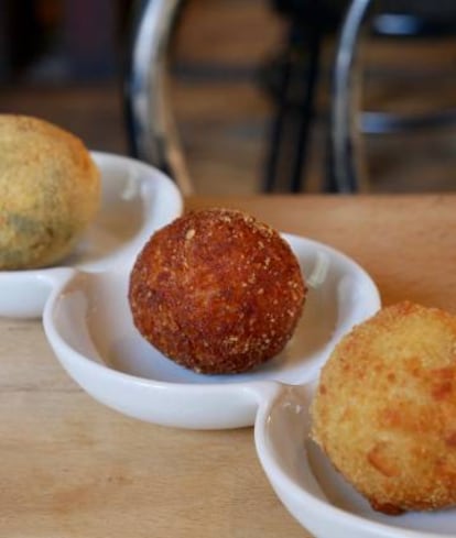 Croquetas en Catacroquet, en Barcelona.