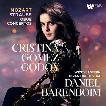 portada disco  'Mozart, Strauss: Oboe Concertos' . Cristina Gómez Godoy y Daniel Barenboim,. Warner Classics