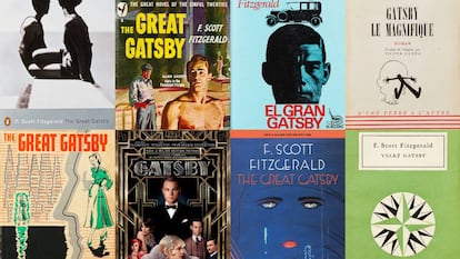 Portadas de 'El gran Gatsby' para sus ediciones en distintas lenguas.