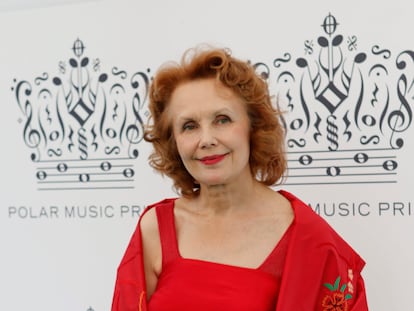 La compositora finlandesa Kaija Saariaho, en la ceremonia de unos premios en Estocolmo en 2013.