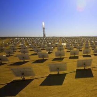 Planta solar de Brightsource Energy en el desierto de Negev, en Israel