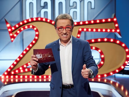 El presentador de "Saber y ganar", Jordi Hurtado, celebrará en la noche del jueves en La 2 los 25 años del concurso.