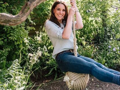 Kate Middleton, en los jardines de Chelsea, en Londres.