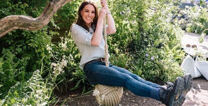 Kate Middleton, en los jardines de Chelsea, en Londres.