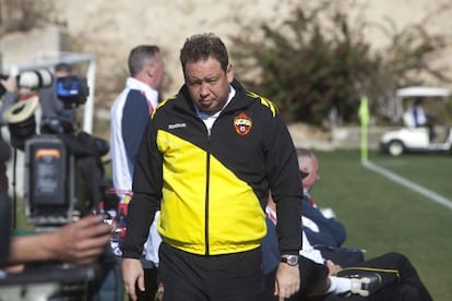 Leonid Slutski, en enero pasado, durante la concentración del CSKA en España