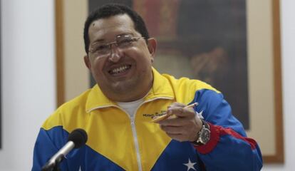 Hugo Chávez, este domingo en La Habana.