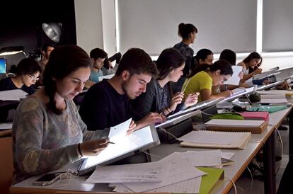 Alumnos del grado en Diseños y Tecnologías Creativas de la Universidad Politécnica de Valencia.