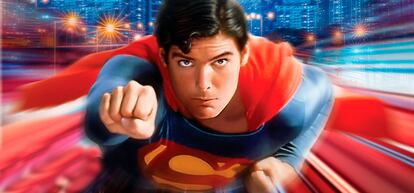 Christopher Reeve en 'Superman' (1978), de Richard Donner, y con música de John Williams.