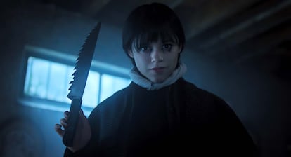 Jenna Ortega como Miércoles de Netflix