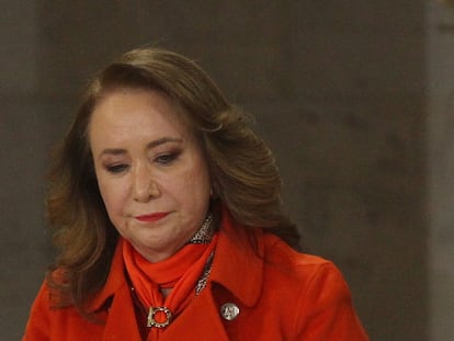 Yasmín Esquivel el 25 de noviembre de 2021.