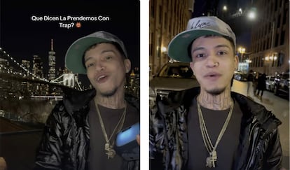 David González, Davicito creador de contenido en Tik Tok y coautores del tema Donaltron.