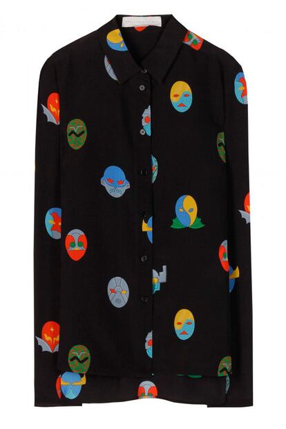 Stella McCartney firma esta camisa de seda de su coleccin Superstellaheroes (535 euros).