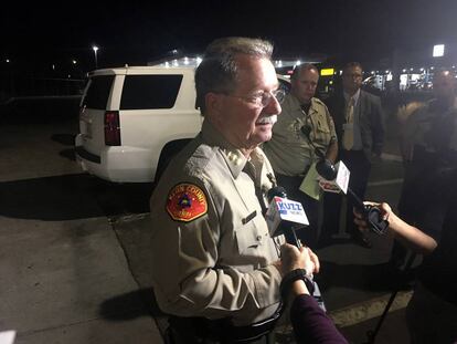 El sheriff Donny Youngblood, el miércoles por la noche en Bakersfield.