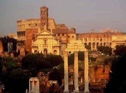 Ruina del foro, en Roma.